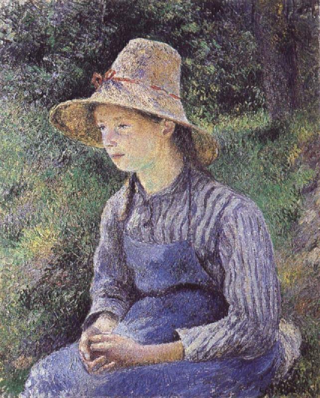 Camille Pissarro Bathing girl who sat up haret Germany oil painting art